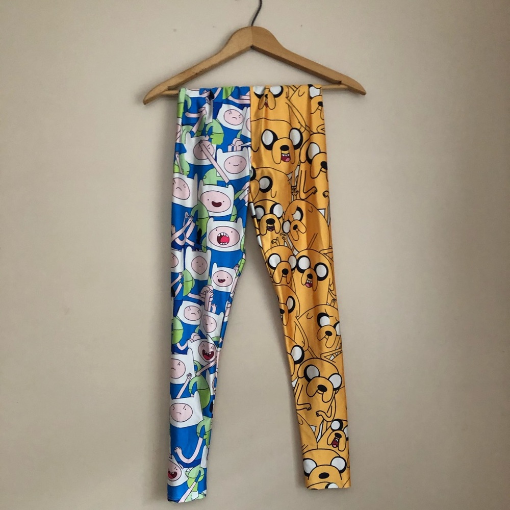Adventure time half Finn half Jake leggings